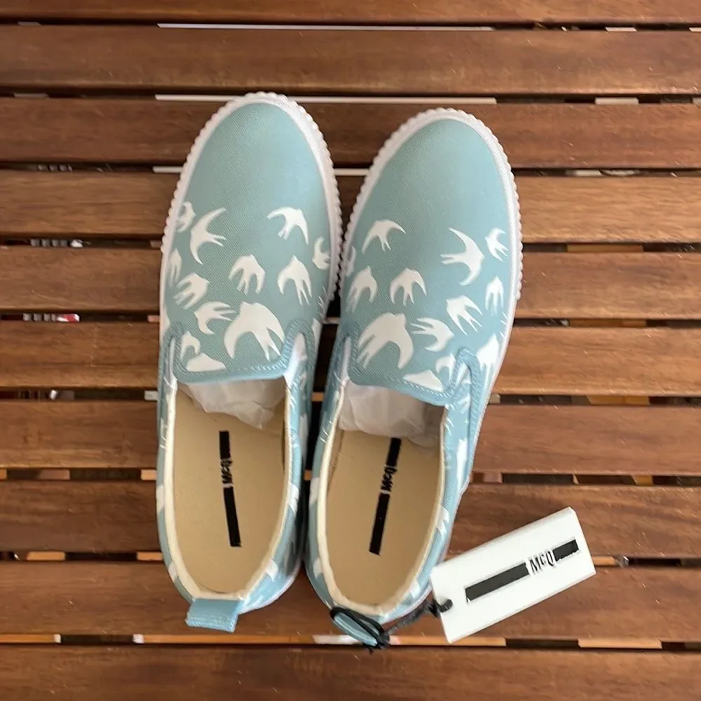 McQ by Alexander McQueen Swallow Sneaker Light Blue EU 40/US Women Size 10